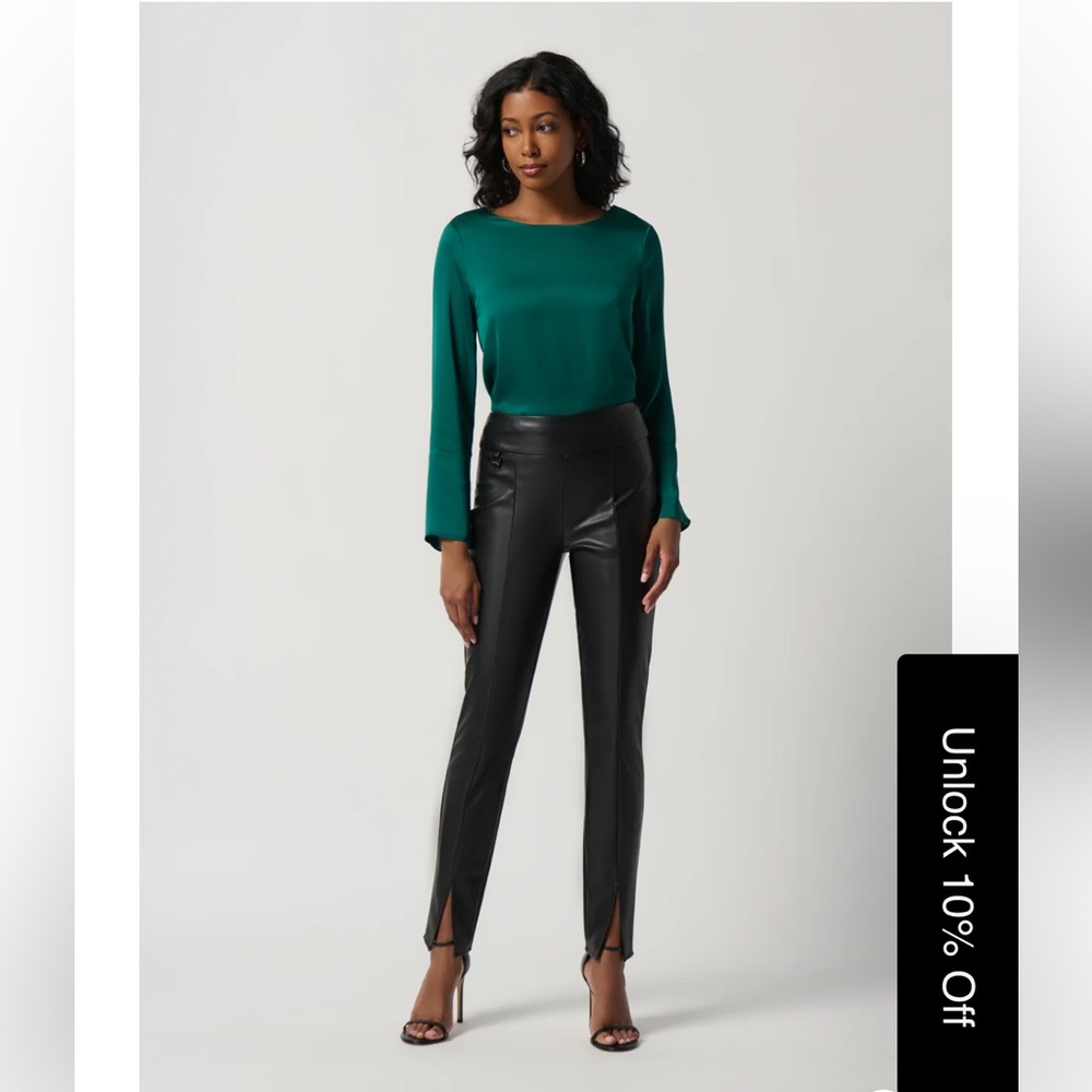 Joseph Ribkoff Green Relaxed Blouse - Picture 4 of 7